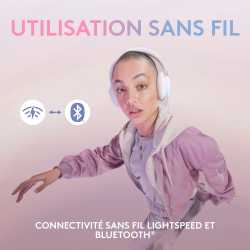 CASQUE GAMING SANS FIL LOGITECH - G735 - WIRELESS WHITE