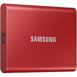SSD EXT SAMSUNG T7 2TO ROUGE METALLIQUE USB 3.2 GEN 2 MU-PC2T0R/WW