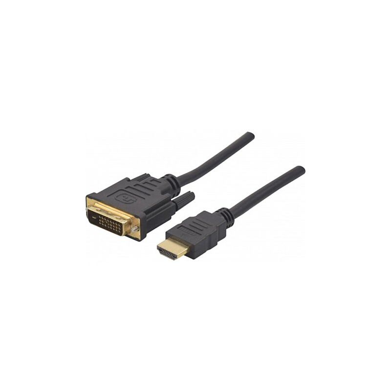 CABLE HDMI MALE VERS DVI 24+1 2M