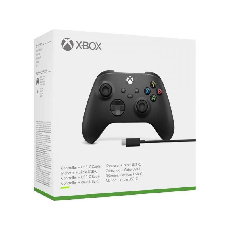 MANETTE SERIE X/S CONTROLLER BLACK + CABLE USB C