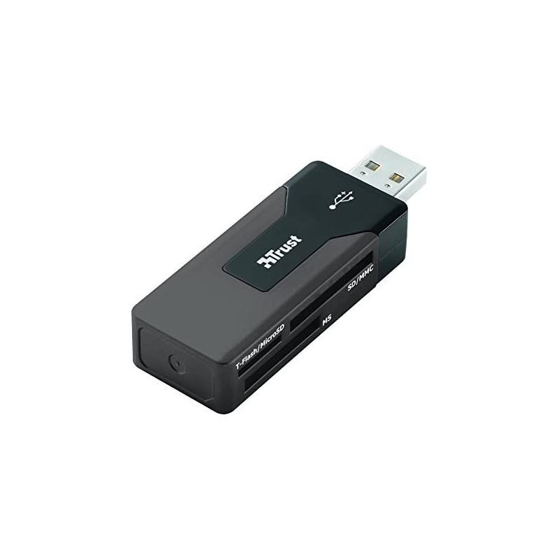 LECTEUR DE CARTE MEMOIRE NOIR USB TRUST