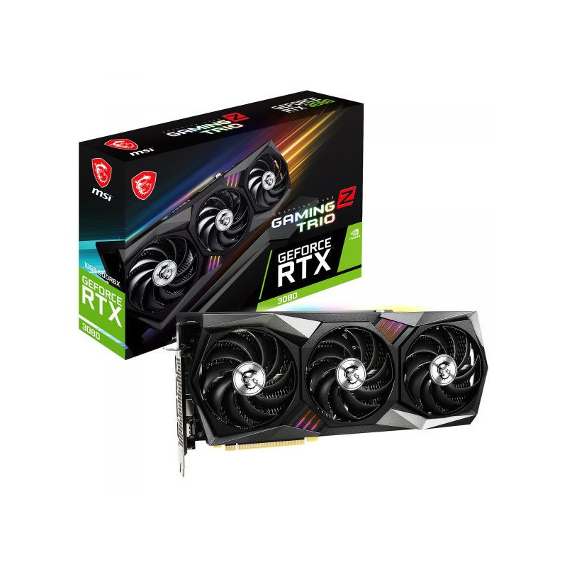 CARTE GRAPHIQUE MSI RTX 3080 GAMING Z TRIO 10G
