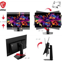 ECRAN GAMING 31 POUCES MSI MAG 321UPX QD-OLED (4K/ 240HZ/ HDR/ 2.1 / VRR )