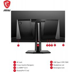 ECRAN GAMING 31 POUCES MSI MAG 321UPX QD-OLED (4K/ 240HZ/ HDR/ 2.1 / VRR )