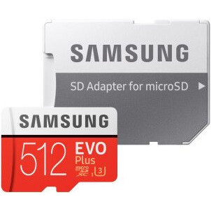 CARTE MEMOIRE MICRO SDXC 512 GO - SAMSUNG EVO PLUS - CLASSE 10 UHS-I