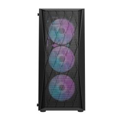 BOITIER DF DK352 MESH BLACK + 4 ARGB FAN