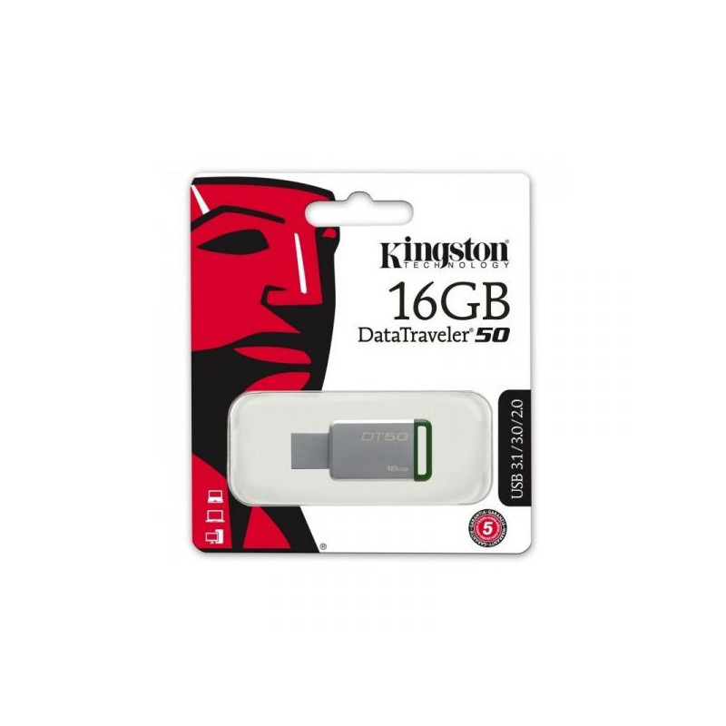 CLE USB 3.0 16GO KINGSTON METAL/RED