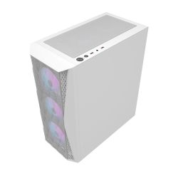 BOITIER DF DK352 MESH WHITE + 4 ARGB FAN