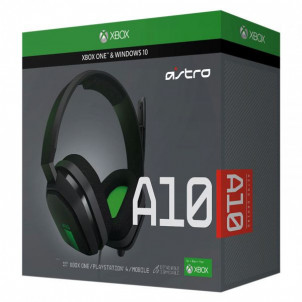 CASQUE ASTRO A10 GAMING  GREY/GREEN ONE/SERIES/PC