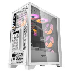 BOITIER DF DRX70 MESH WHITE + 4 ARGB FAN + VGA HOLDER