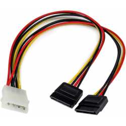 CABLE ALIMENTATION EN Y DOUBLE SATA VERS MOLEX