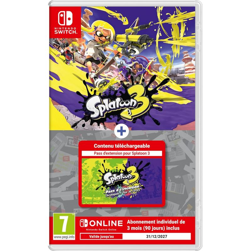 SPLATOON 3 + EXPAND PASS + 3 MOIS ABONNEMENT