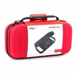 SACOCHE EVA RED AND WHITE  HARD CARRYING CASE TRAVEL POUCH FOR SWITCH AND POKEMON PLUS