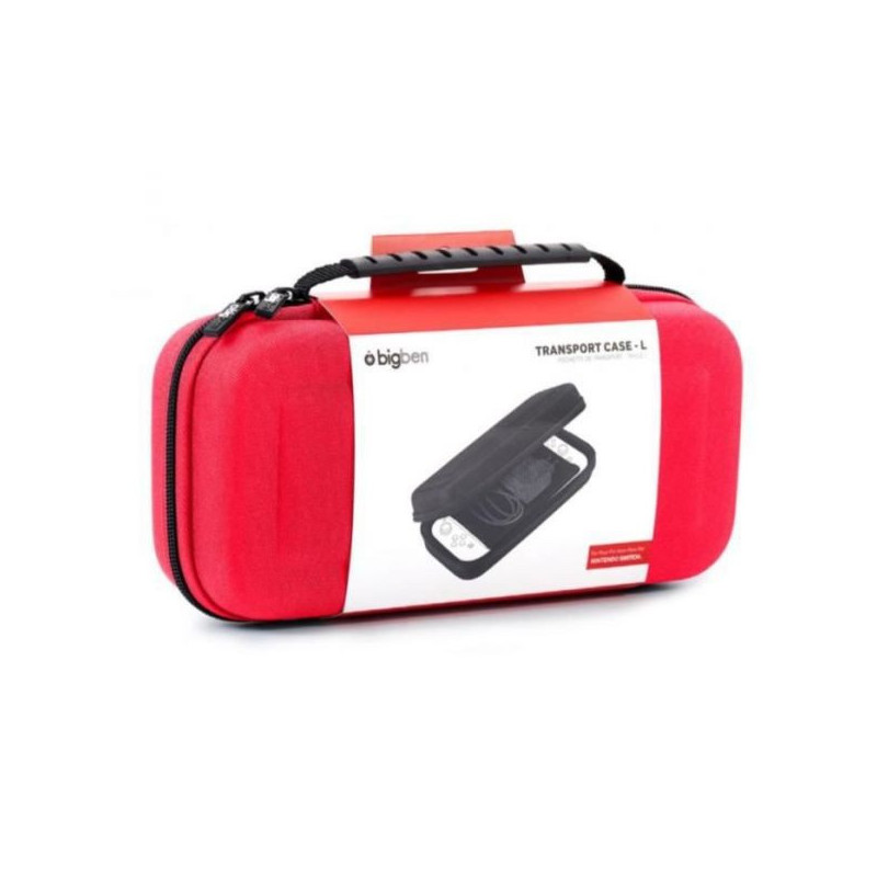 SACOCHE EVA RED AND WHITE  HARD CARRYING CASE TRAVEL POUCH FOR SWITCH AND POKEMON PLUS