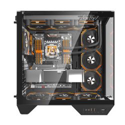 BOITIER DF BTF/ATX DY470 BLACK + 4 ARGB FAN + VGA HOLDER
