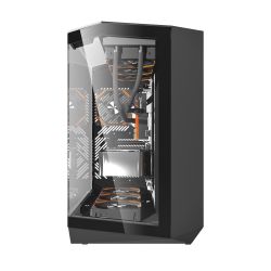 BOITIER DF BTF/ATX DY470 BLACK + 4 ARGB FAN + VGA HOLDER
