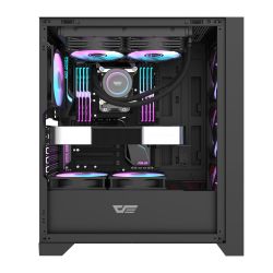 BOITIER DF DRX70 GLASS BLACK + 4 ARGB FAN + VGA HOLDER