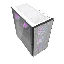 BOITIER DF DLX21 MESH WHITE + 4 ARGB FAN