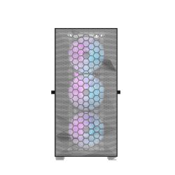 BOITIER DF DLX21 MESH WHITE + 4 ARGB FAN