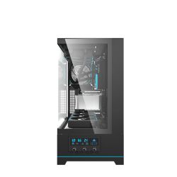 BOITIER DF ATX/BTF DY451 PRO BLACK ARGB + 4 FAN ARGB INF34