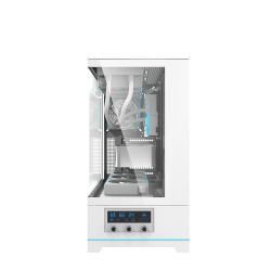 BOITIER DF ATX/BTF DY451 PRO WHITE ARGB + 4 FAN ARGB INF34
