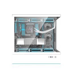 BOITIER DF ATX/BTF DY451 PRO WHITE ARGB + 4 FAN ARGB INF34