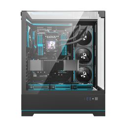 BOITIER DF ATX/BTF DY450L PRO BLACK ARGB + 4 FAN ARGB INF34