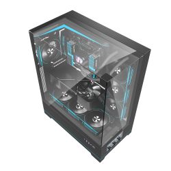 BOITIER DF ATX/BTF DY450L PRO BLACK ARGB + 4 FAN ARGB INF34