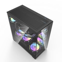 BOITIER DF ATX DS900 BLACK + 4 ARGB FAN
