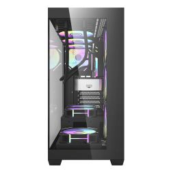 BOITIER DF ATX DS900 BLACK + 4 ARGB FAN