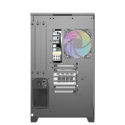BOITIER DF ATX DQX90 BLACK + 4 ARGB FAN + SUPPORT DE CG