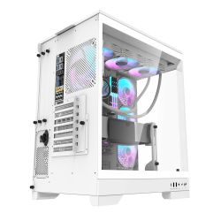 BOITIER DF ATX DQX90 WHITE + 4 ARGB FAN + SUPPORT DE CG