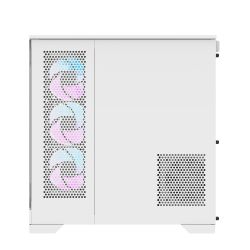 BOITIER DF ATX DQX90 WHITE + 4 ARGB FAN + SUPPORT DE CG