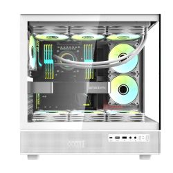 BOITIER DF ATX DPX90 WHITE + 3 ARGB FAN