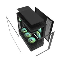 BOITIER DF ATX DPX90 BLACK + 3 ARGB FAN