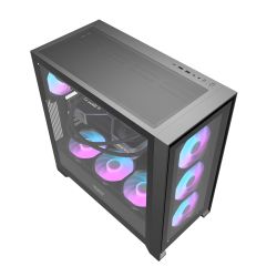 BOITIER DF DRX90 GLASS BLACK + 4 ARGB FAN