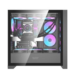 BOITIER DF DRX90 GLASS BLACK + 4 ARGB FAN