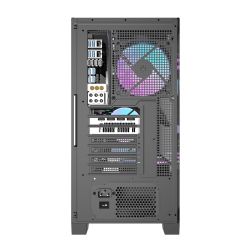 BOITIER DF DRX90 GLASS BLACK + 4 ARGB FAN