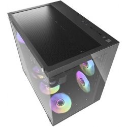 BOITIER DF ATX C285P BLACK + 6 FANS