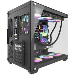 BOITIER DF ATX C285P BLACK + 6 FANS
