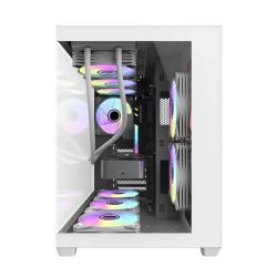 BOITIER DF ATX C285P WHITE + 6 FANS