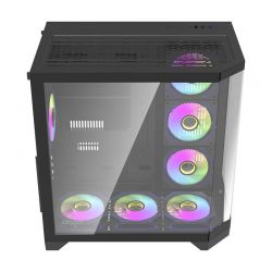 BOITIER DF FT418 PRO BLACK + 7 ARGB FAN