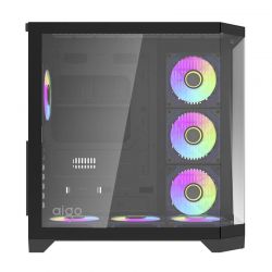 BOITIER DF FT418 PRO BLACK + 7 ARGB FAN