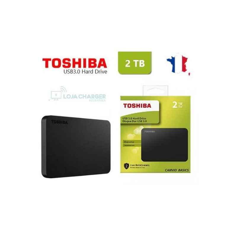 DISQUE DUR EXTERNE 2TB (2000GO) TOSHIBA HDTB420EK3AA CANVIO USB 3.0