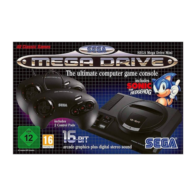 SEGA MEGADRIVE 2 SEGA MD 16-BIT VINTAGE RETRO ET 2 GAMEPAD