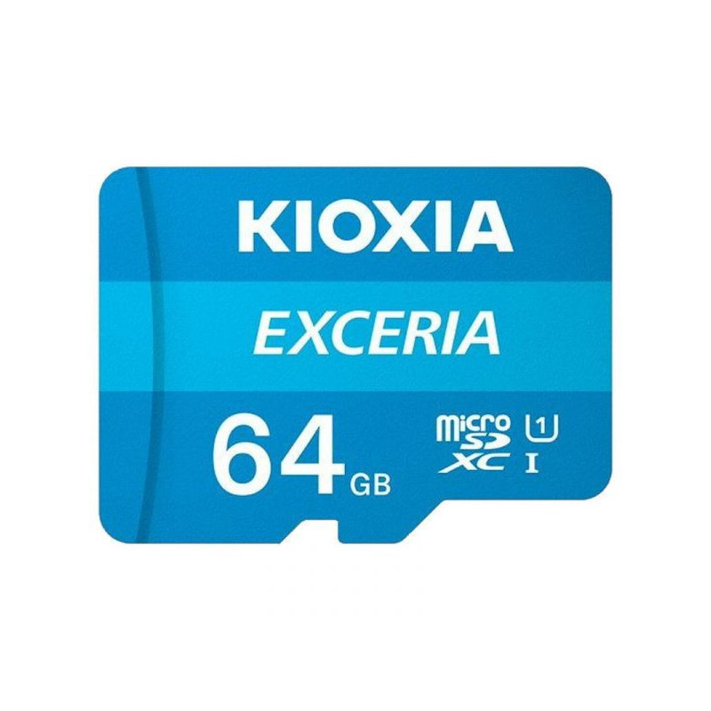 MICRO SD XC CLASSE 10 UHS-I KIOXIA EXCERIA MEMOIRE FLASH 64 GO
