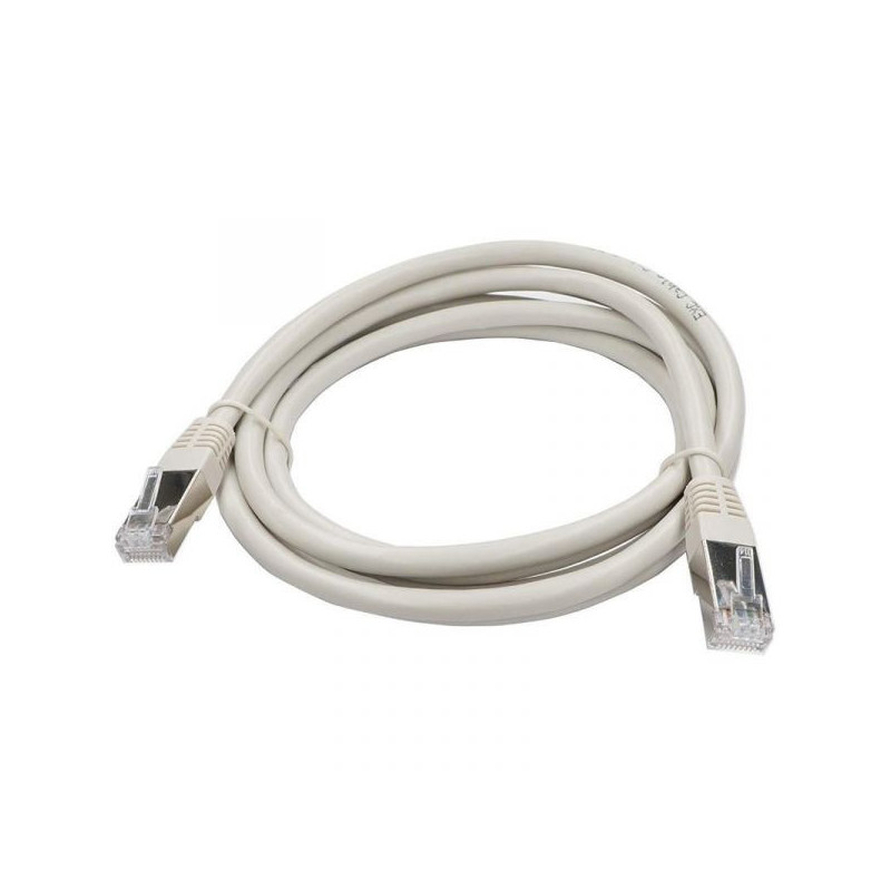 CABLE RESEAU RJ45 CAT6 BLINDE GRIS -  2M