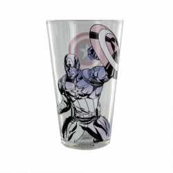 VERRE CAPT AMERICA + DESSOUS TABLE