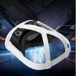VENTILATEUR + RGB SHADING AND BREATHABLE FAN GLASSES FACE COVER FOR EYE MASK POUR META QUEST 3 VR BLACK
