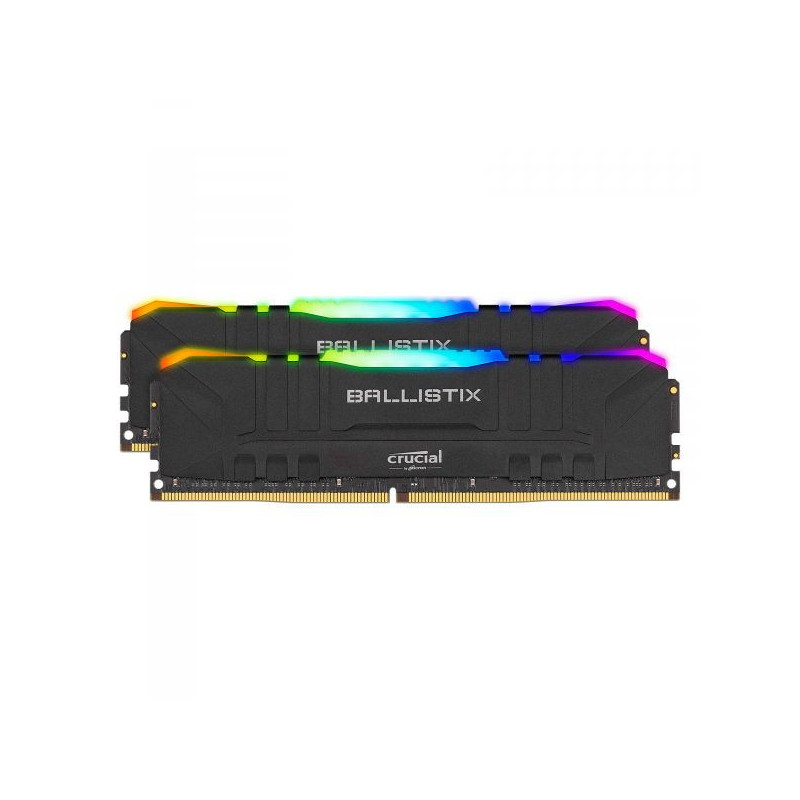 DDR 4 3600 MHZ BALLISTIX / PC4-28800- RGB 16 GO 2 X 8 GO (BLACK)